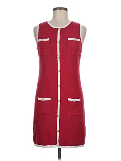 Pre-owned Zesica Casual Dress In Burgundy