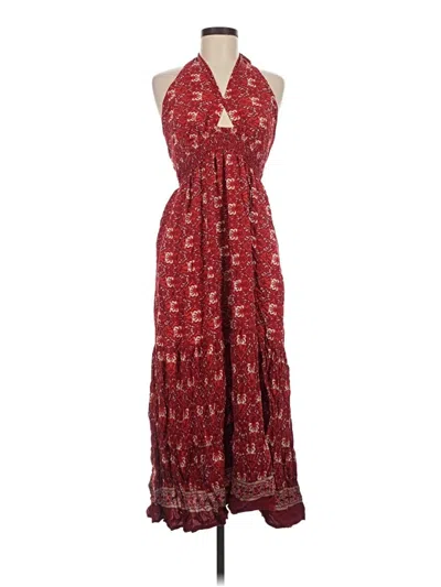 Pre-owned Zesica Casual Dress In Burgundy
