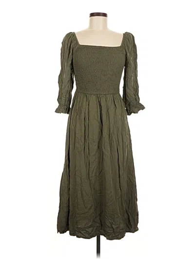 Pre-owned Zesica Casual Dress In Green