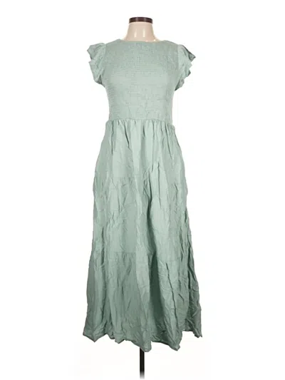 Pre-owned Zesica Casual Dress In Green