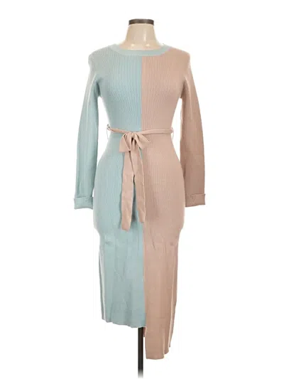 Pre-owned Zesica Casual Dress In Tan