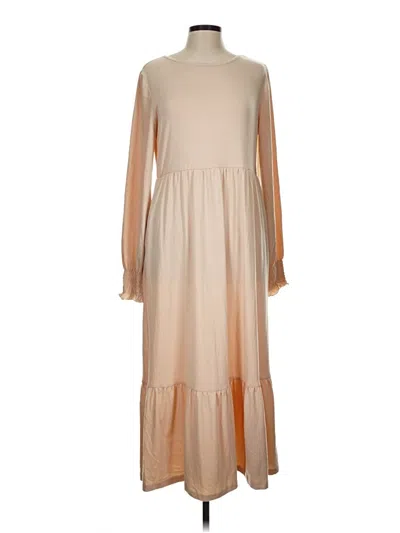 Pre-owned Zesica Casual Dress In Tan