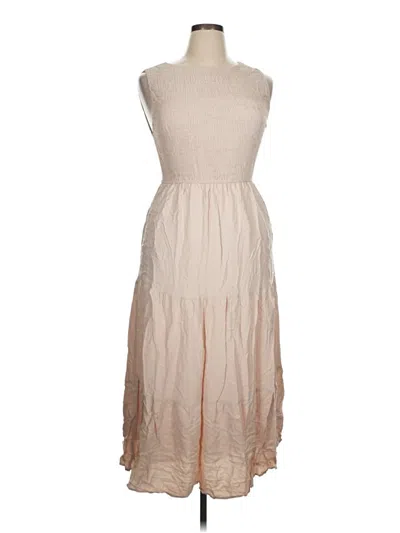 Pre-owned Zesica Casual Dress In Tan