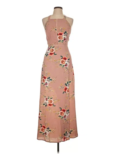 Pre-owned Zesica Casual Dress In Tan
