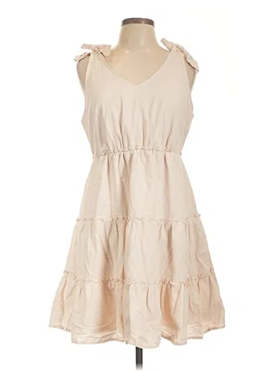 Pre-owned Zesica Casual Dress In Tan
