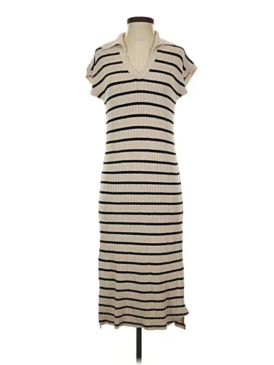 Pre-owned Zesica Casual Dress In Tan