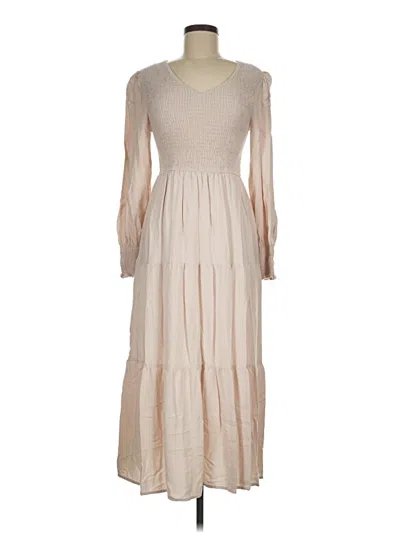 Pre-owned Zesica Casual Dress In Tan