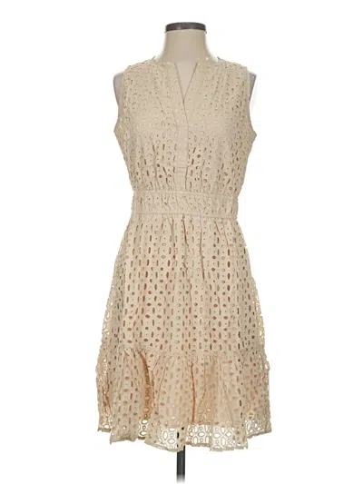 Pre-owned Zesica Casual Dress In Tan