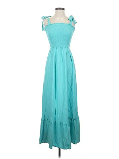 Pre-owned Zesica Casual Dress In Teal