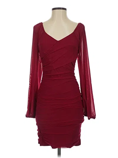 Pre-owned Zesica Cocktail Dress In Burgundy