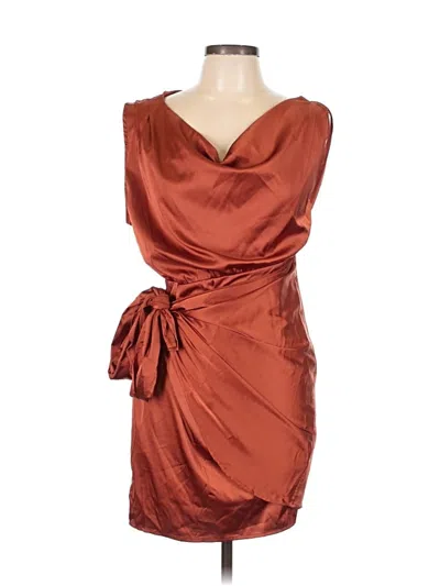 Pre-owned Zesica Cocktail Dress In Burgundy