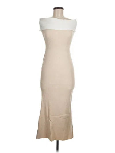 Pre-owned Zesica Cocktail Dress In Tan