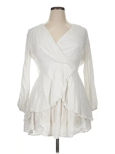 Pre-owned Zesica Cocktail Dress In White