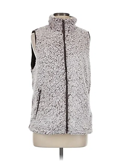 Pre-owned Zesica Faux Fur Vest In Gray