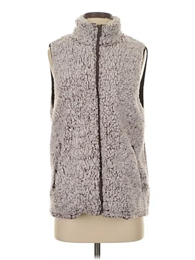 Pre-owned Zesica Faux Fur Vest In Gray
