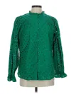 Zesica Long Sleeve Blouse In Green