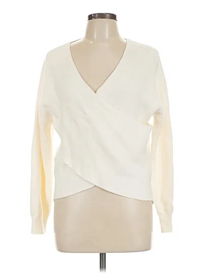 Pre-owned Zesica Long Sleeve Blouse In Ivory