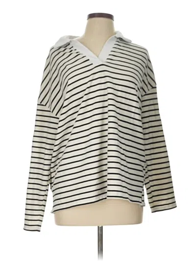 Pre-owned Zesica Long Sleeve Top Gray Cowl Neck Tops