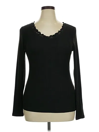 Pre-owned Zesica Long Sleeve T-shirt In Black
