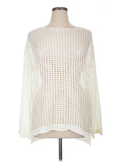 Pre-owned Zesica Long Sleeve T-shirt In White