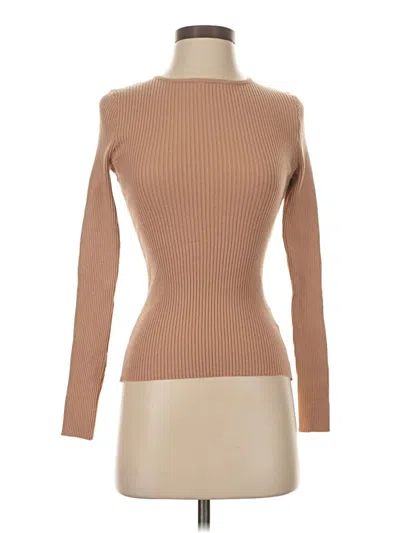 Pre-owned Zesica Long Sleeve Turtleneck In Brown