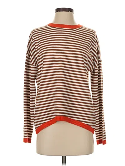 Pre-owned Zesica Pullover Sweater In Brown