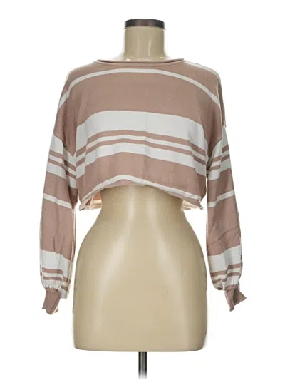Pre-owned Zesica Pullover Sweater In Brown