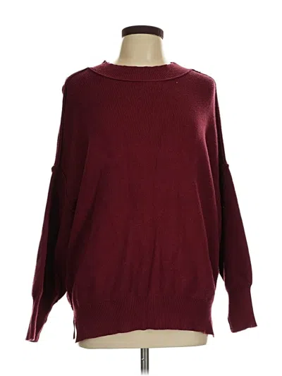 Pre-owned Zesica Pullover Sweater In Burgundy