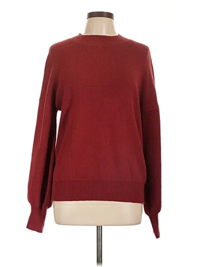 Pre-owned Zesica Pullover Sweater In Burgundy