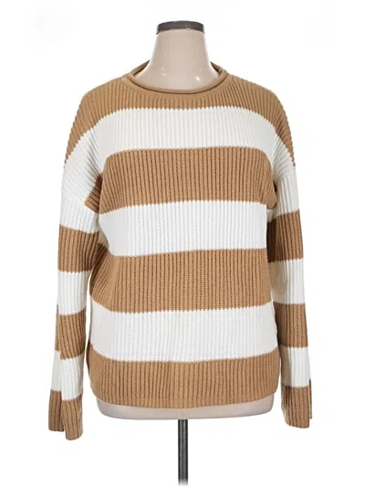 Pre-owned Zesica Pullover Sweater In Tan