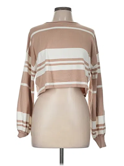 Pre-owned Zesica Pullover Sweater In Tan