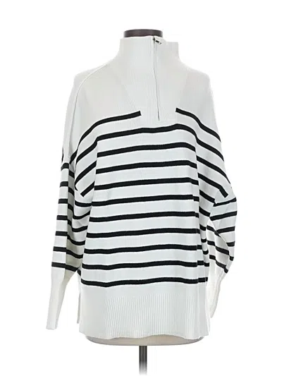 Pre-owned Zesica Pullover Sweater In White