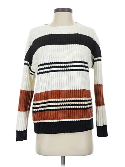 Pre-owned Zesica Pullover Sweater In White
