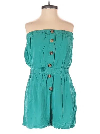 Pre-owned Zesica Romper In Teal