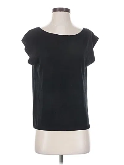 Pre-owned Zesica Short Sleeve Top Black Boatneck Tops