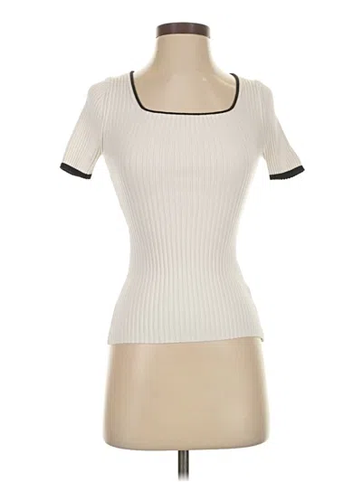 Pre-owned Zesica Short Sleeve T-shirt In White