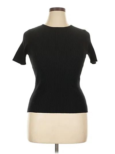 Pre-owned Zesica Short Sleeve Turtleneck In Black