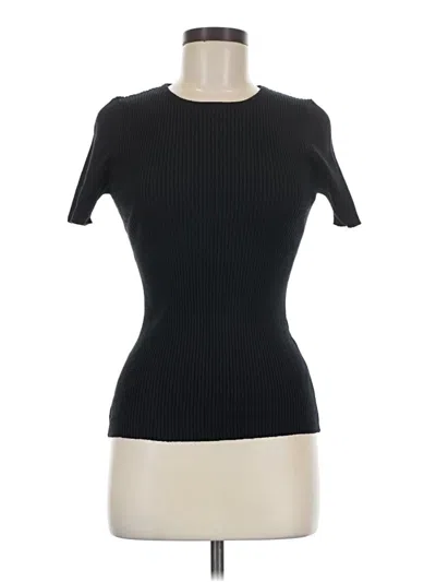 Pre-owned Zesica Short Sleeve Turtleneck In Black