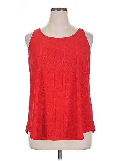Pre-owned Zesica Sleeveless Blouse In Red