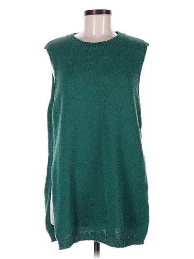 Pre-owned Zesica Sweater Vest In Green