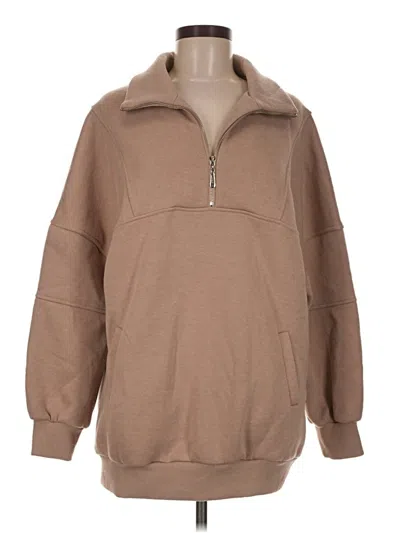 Pre-owned Zesica Sweatshirt In Tan