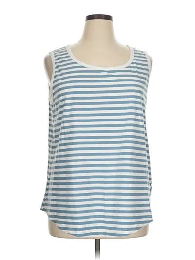 Pre-owned Zesica Tank Top Blue Boatneck Tops