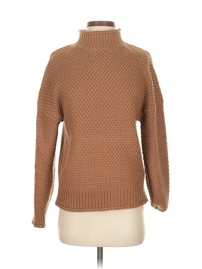 Pre-owned Zesica Turtleneck Sweater In Brown