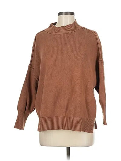 Pre-owned Zesica Turtleneck Sweater In Brown