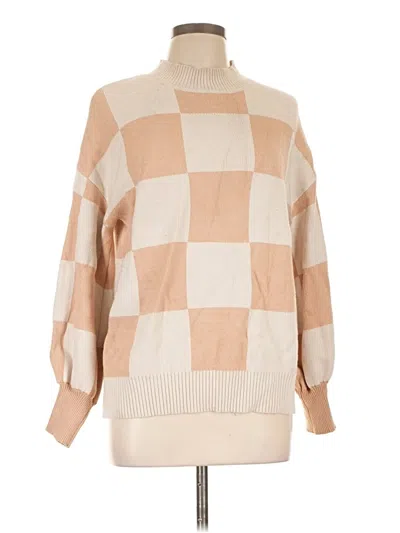 Pre-owned Zesica Turtleneck Sweater In Brown