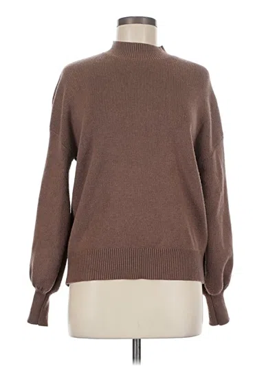 Pre-owned Zesica Turtleneck Sweater In Brown