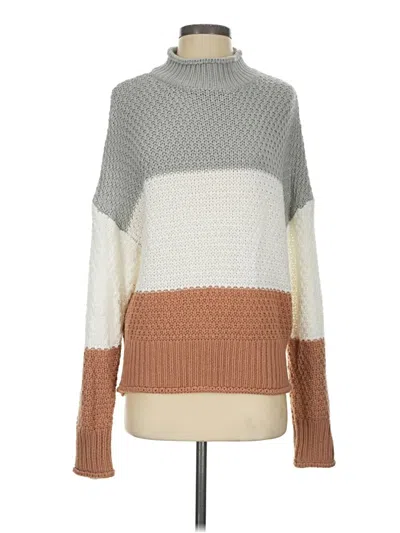 Pre-owned Zesica Turtleneck Sweater In Gray