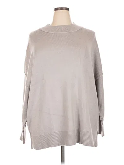 Pre-owned Zesica Turtleneck Sweater In Gray