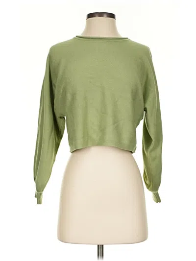 Pre-owned Zesica Turtleneck Sweater In Green