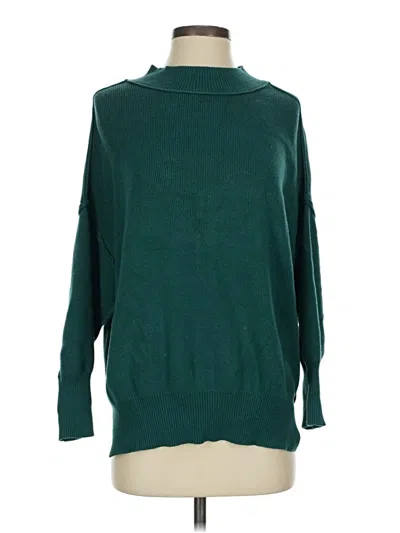 Pre-owned Zesica Turtleneck Sweater In Green